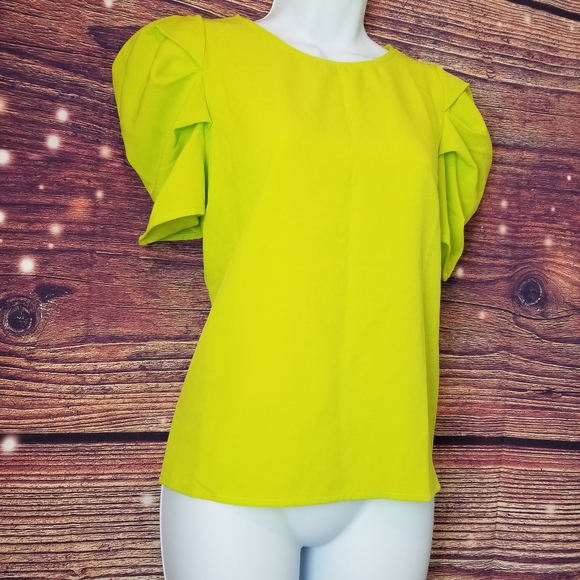 Shein,  green women blouse,  size XS. - Picture 5 of 8